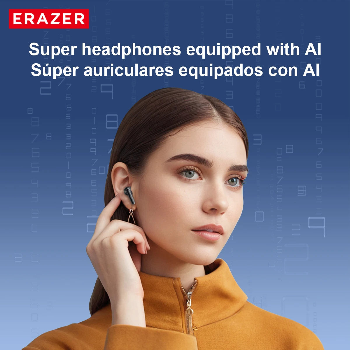 [AI Translator Earphones] Erazer Xt92Pro Bluetooth Earphones Real-Time Translate Earbuds Wireless Headphones for Travel Talking